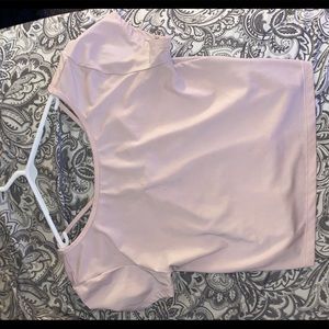 Short sleeve exercise crop